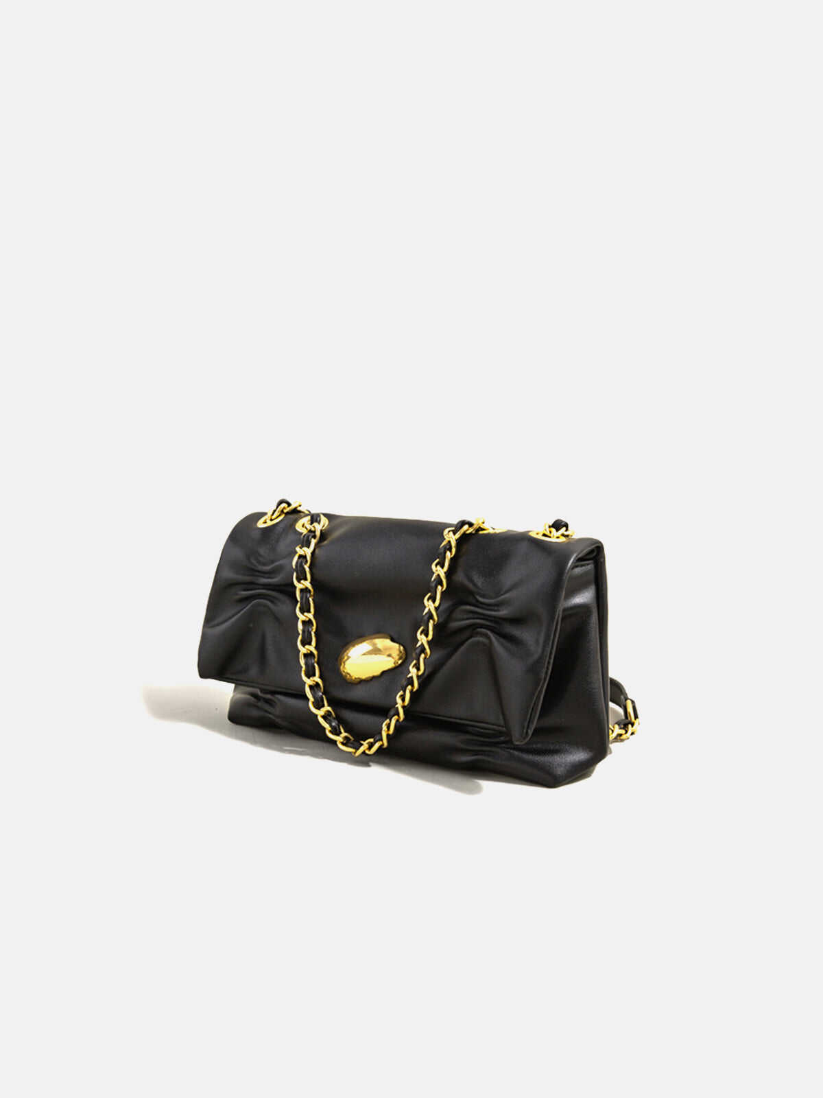 Solid Chain Shoulder Bag
