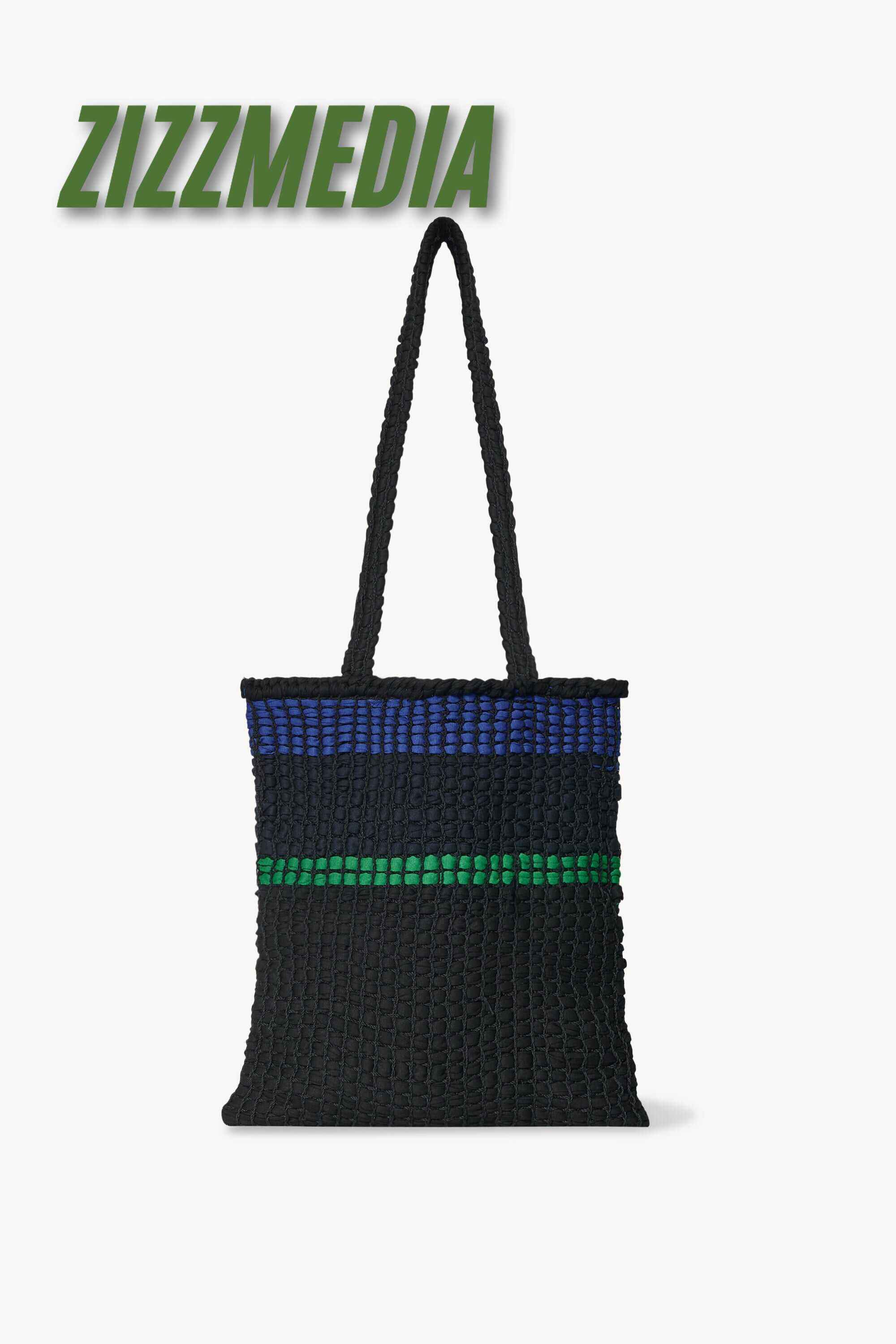 Haley Woven Tote Bag in Viscose