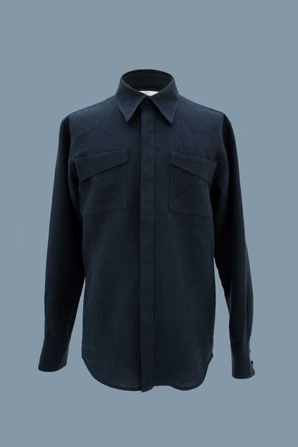 Relaxed fit linen shirt - Black