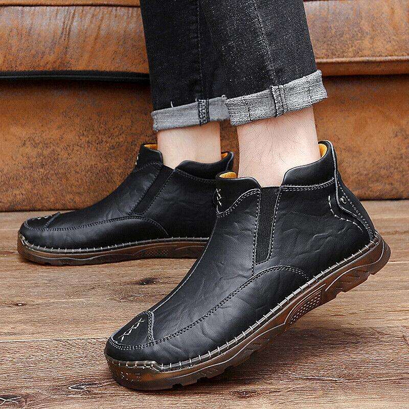 (⏰)Men's Outdoor Casual Handmade Cowhide Boots