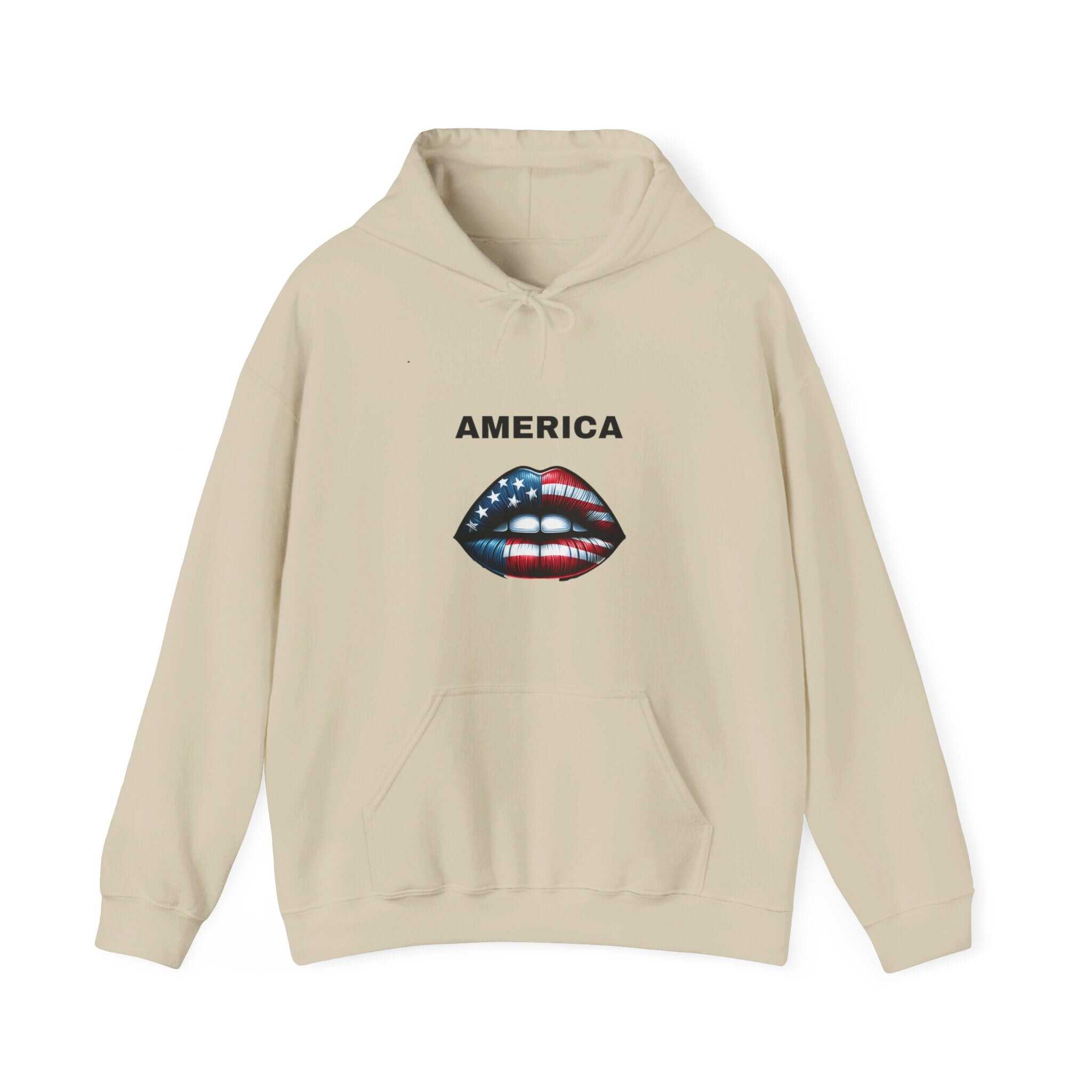 ZCKBDAmerican lip. Unisex Heavy Blend™ Hooded Sweatshirt