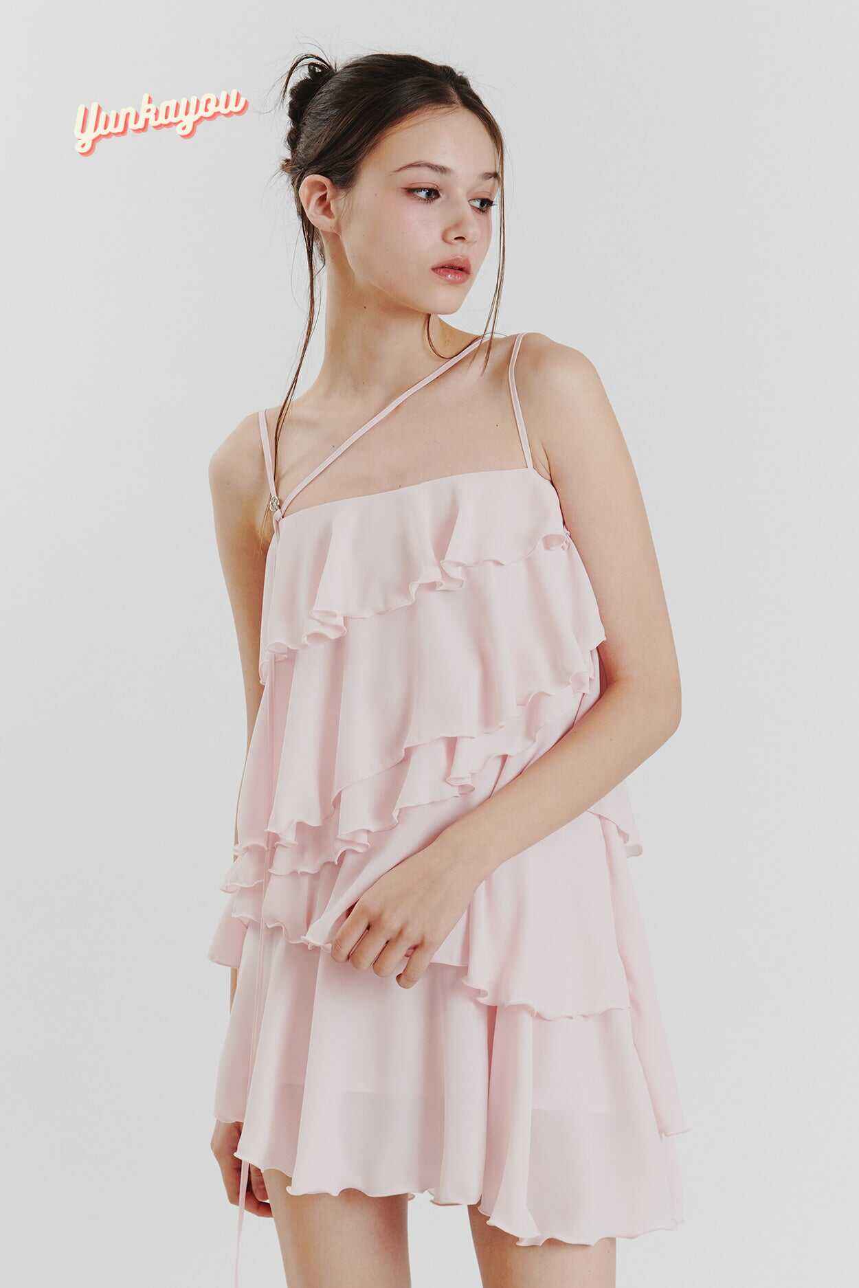 FRILL DRESS PINK