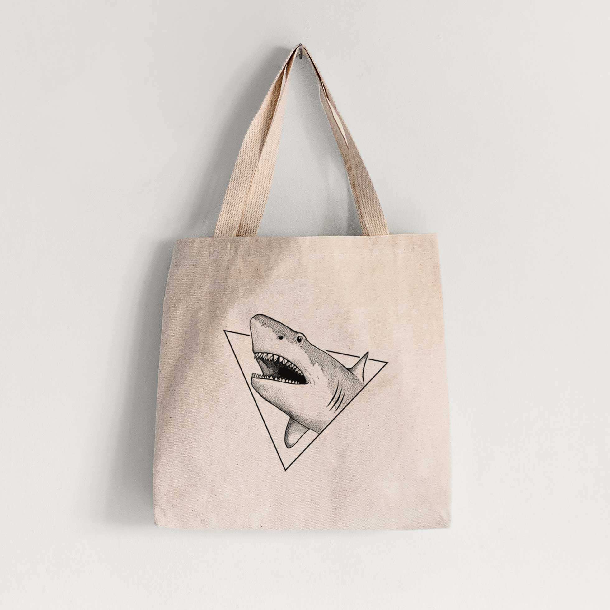 Great White Shark Triangle - Tote Bag
