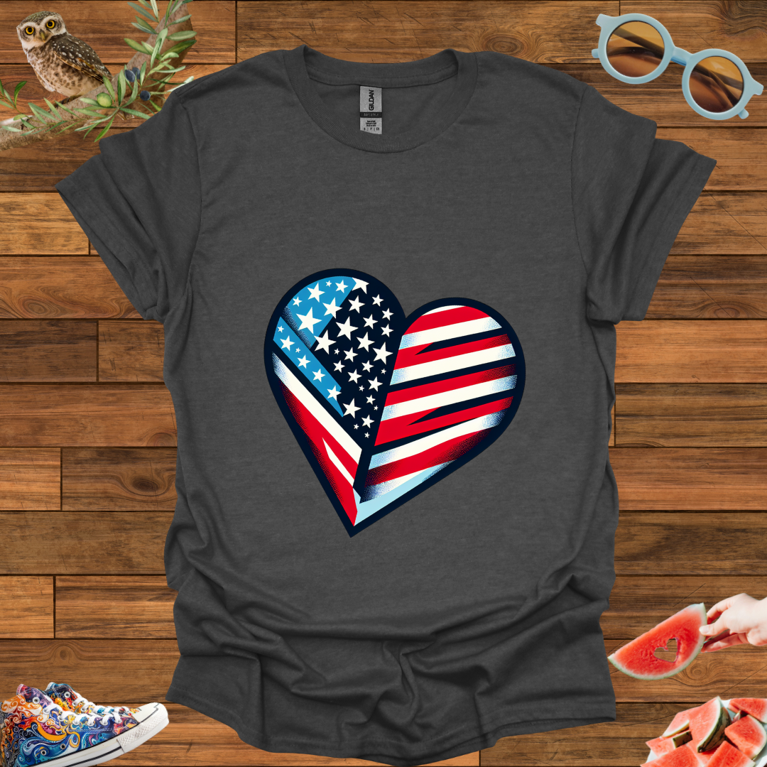 ZCKBDAmerican Heart T-Shirt