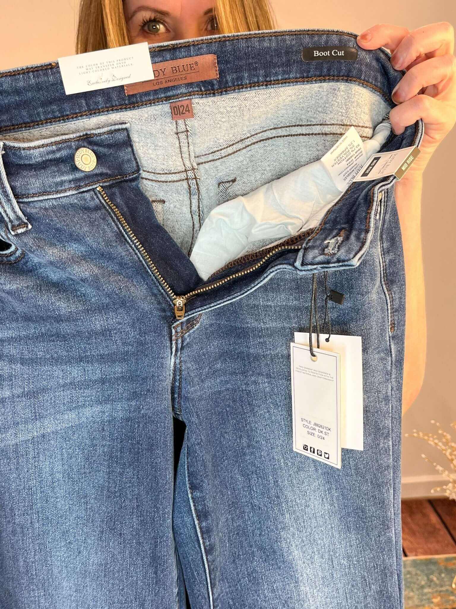 Judy Blue Mid-Rise Thermal Bootcut Jean