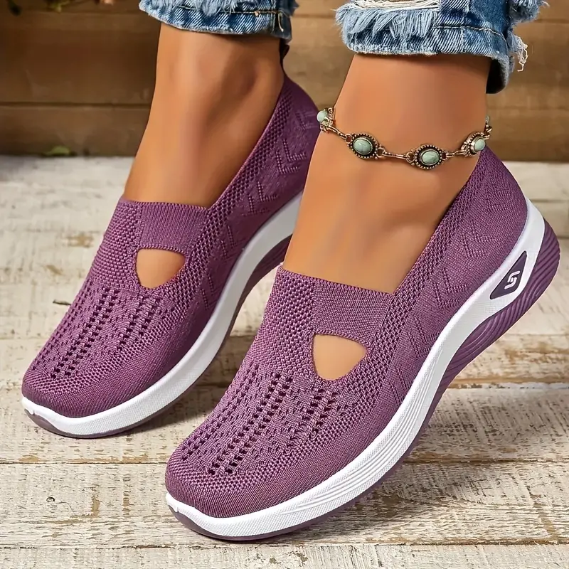 Women's Woven Orthopedic Breathable Soft Sole Shoes