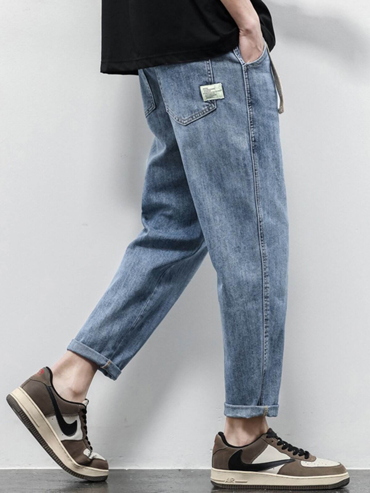 M's Vintage Casual Taper Loose Fit Jeans