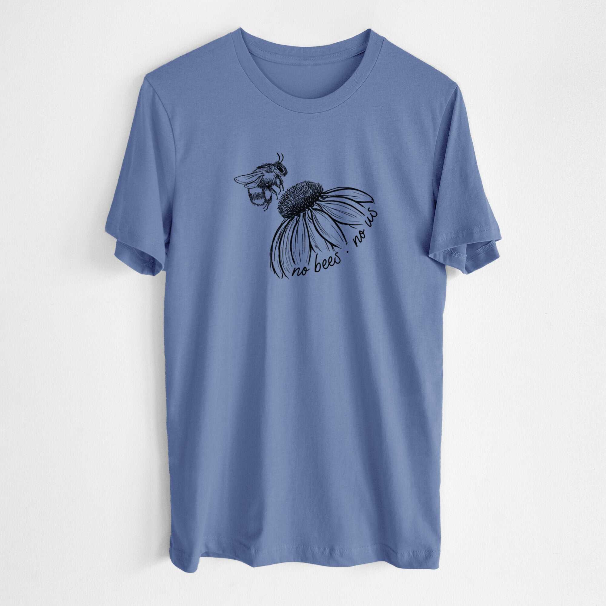 No Bees No Us - Lightweight 100% Cotton Unisex Crewneck
