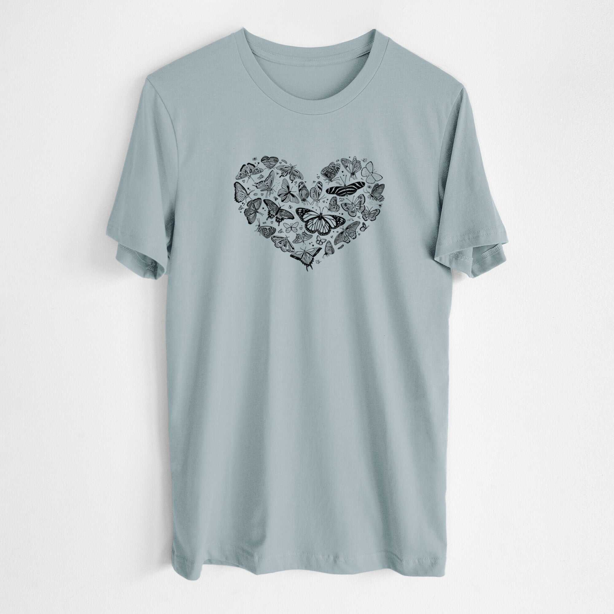 Heart Full of Butterflies - Lightweight 100% Cotton Unisex Crewneck
