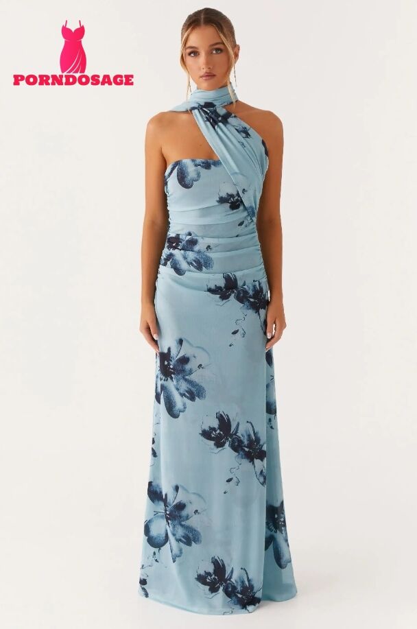 Floral Gathering Sleeveless Midi Dress