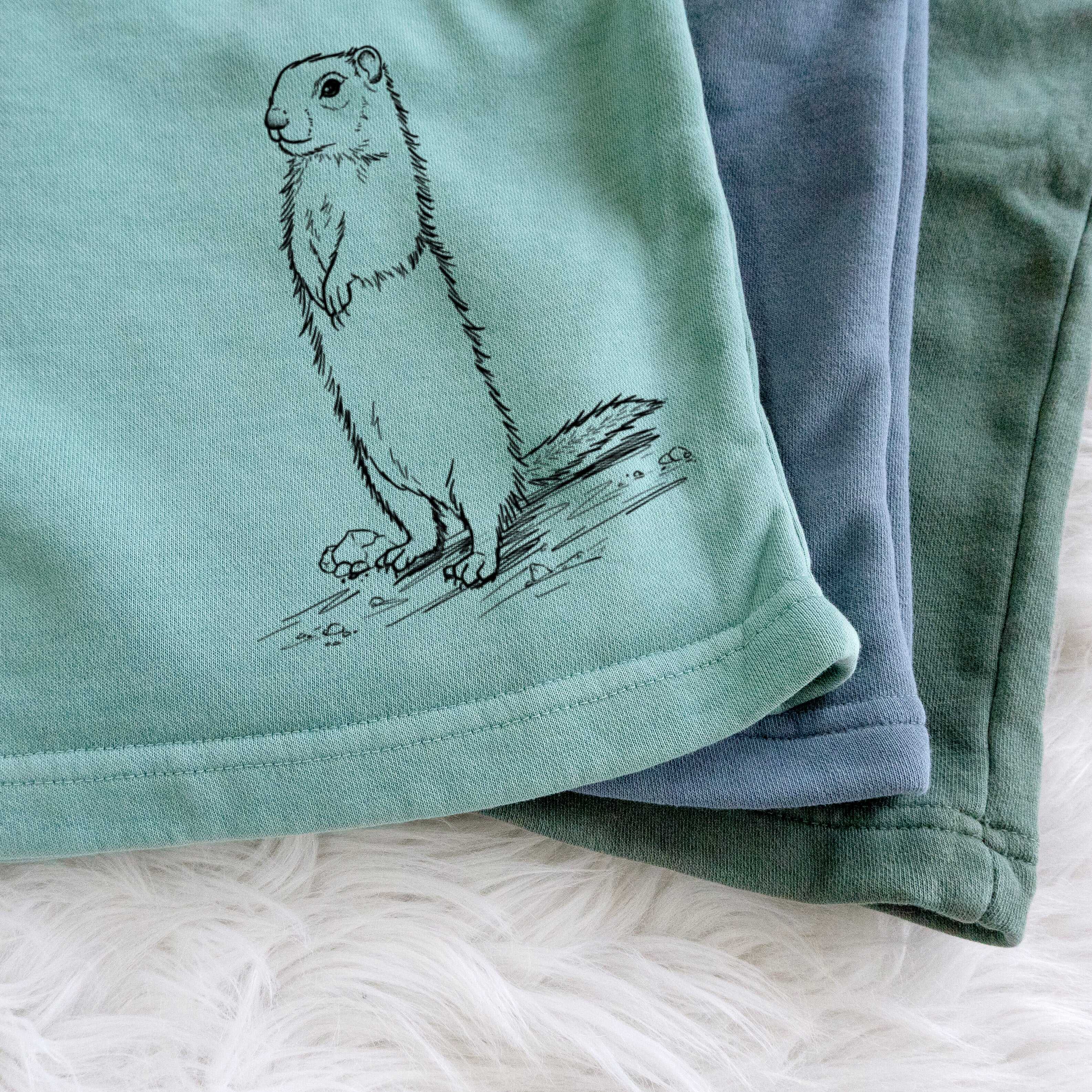 Belding's Ground Squirrel - Urocitellus beldingi - Unisex Pigment Dyed Shorts