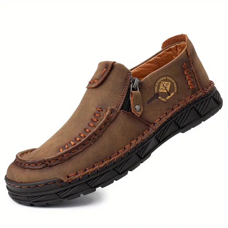 Men's Comfortable Leather Slip-on Orthopedic Shoes