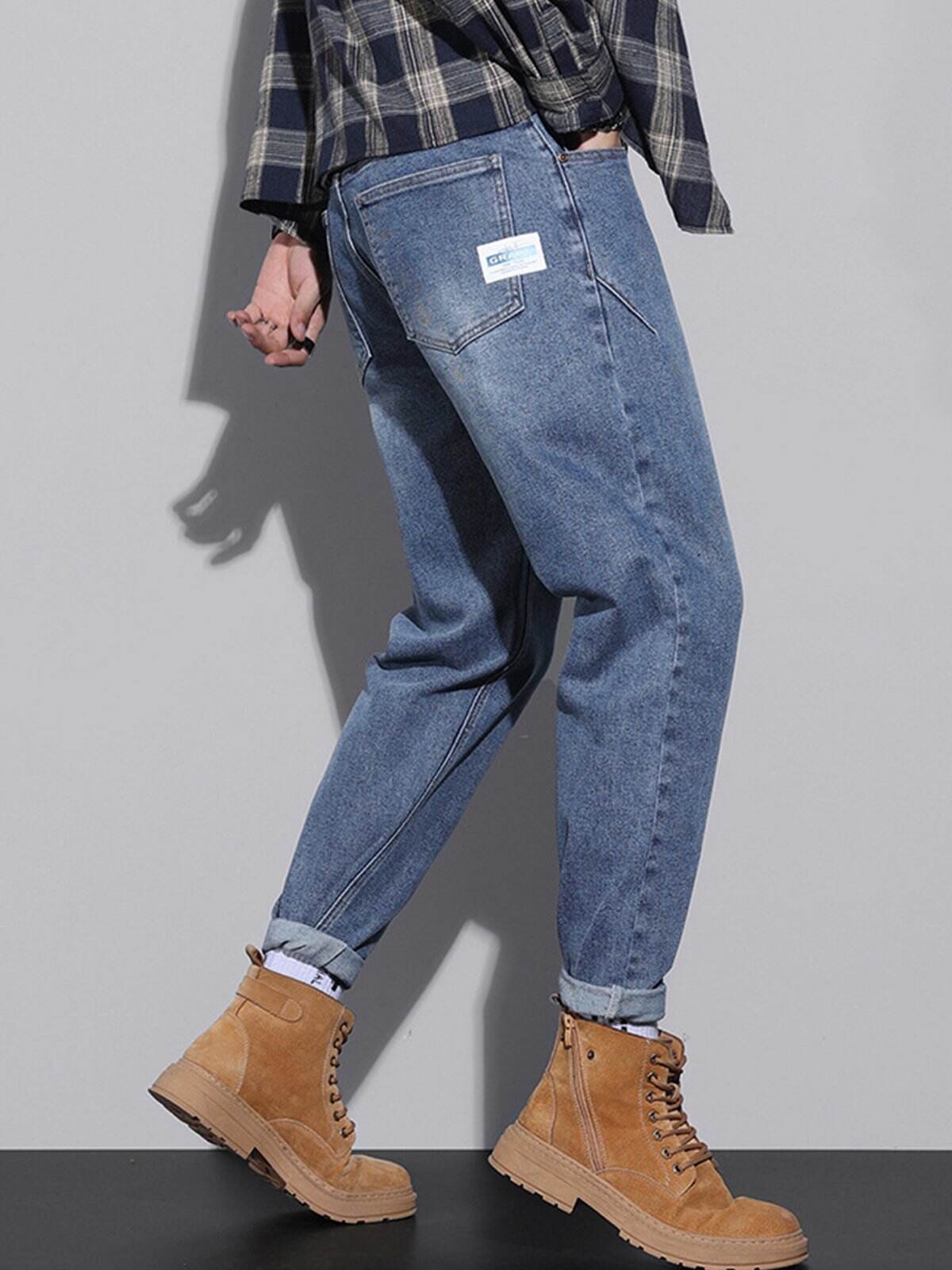 M's Vintage Casual Taper Loose Fit Jeans