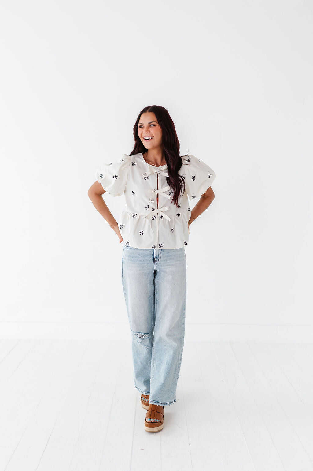 Paris Tie Blouse