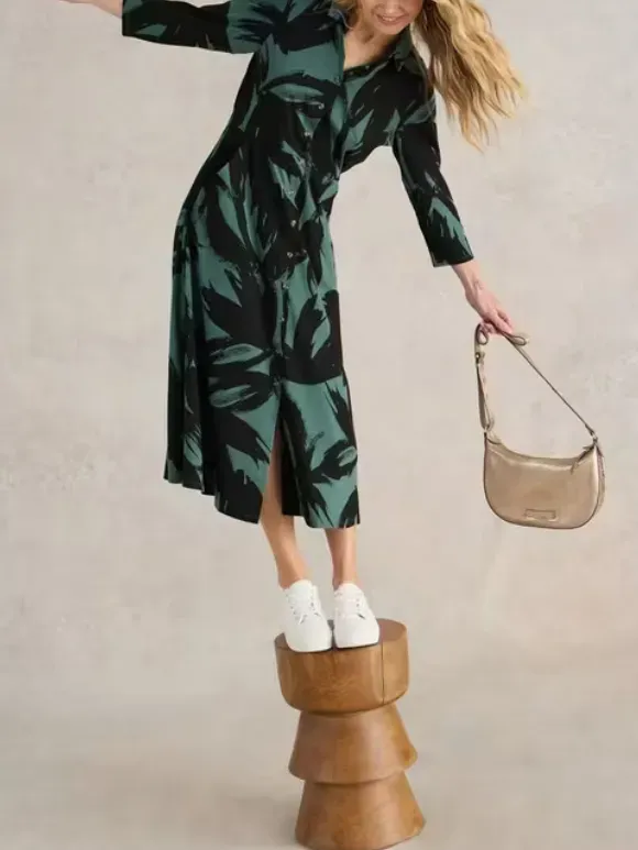 Rua Maxi Jersey Shirt Dress