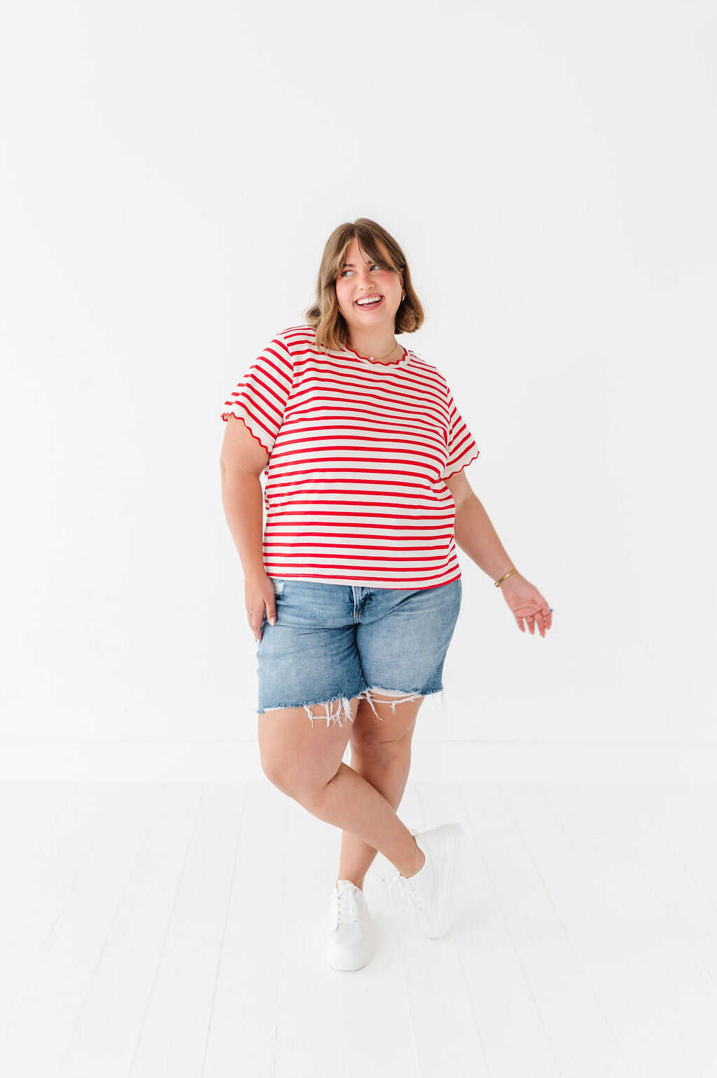 Lincoln Striped Top - Size 3XL Left