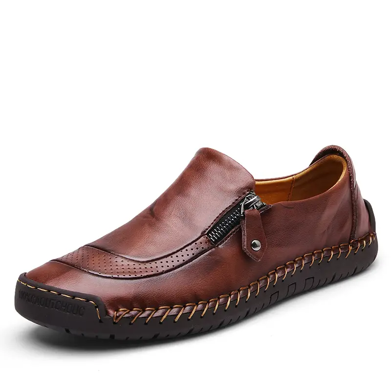 Men's Genuine Leather Casual Lightweight Handmade Loafer Shoes