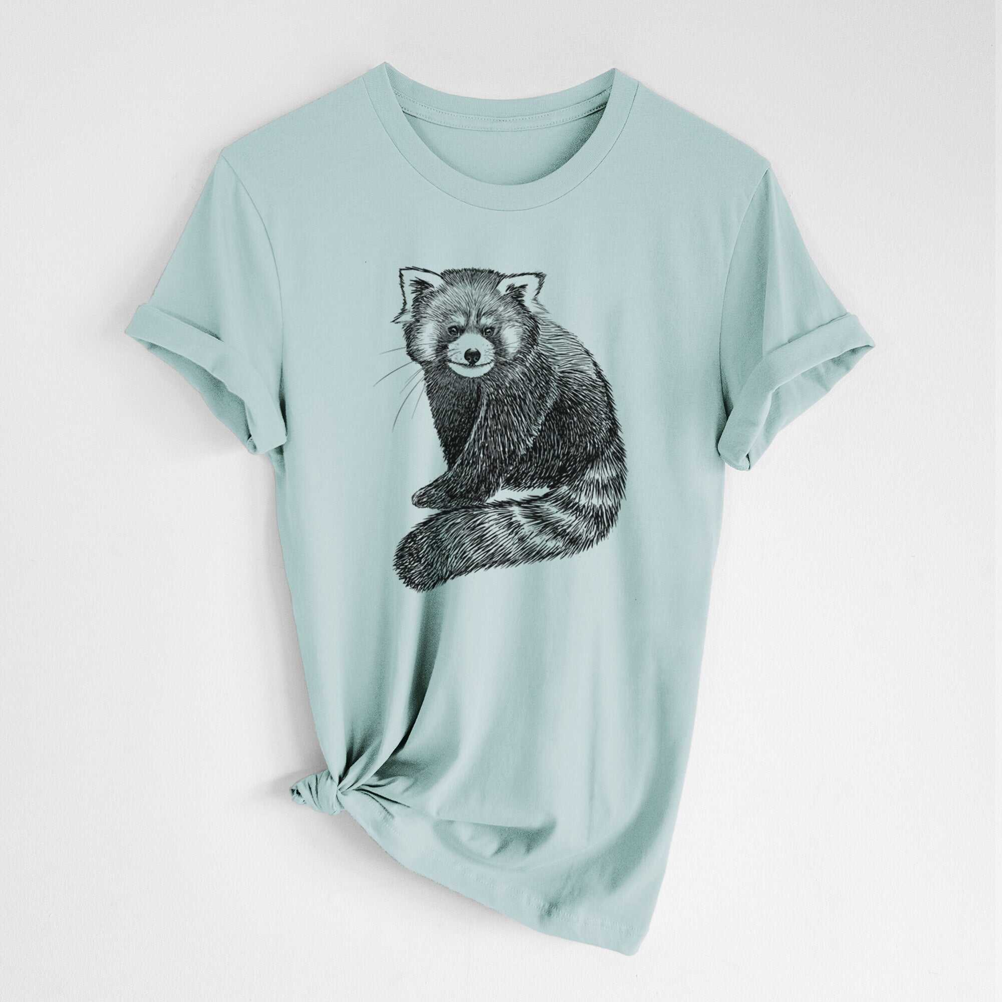 Red Panda - Ailurus fulgens styani - Lightweight 100% Cotton Unisex Crewneck