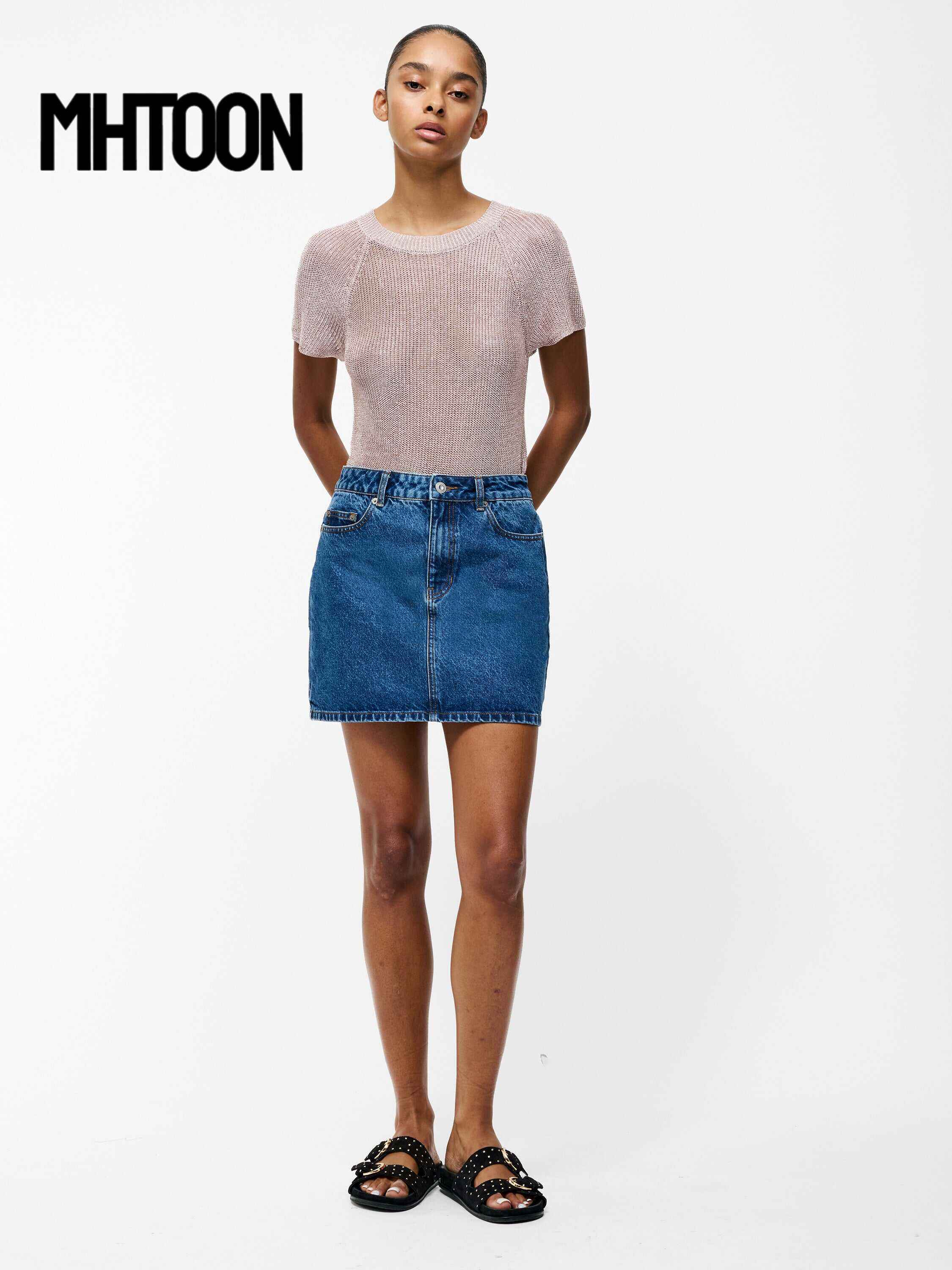 Dallas Denim Mini Skirt