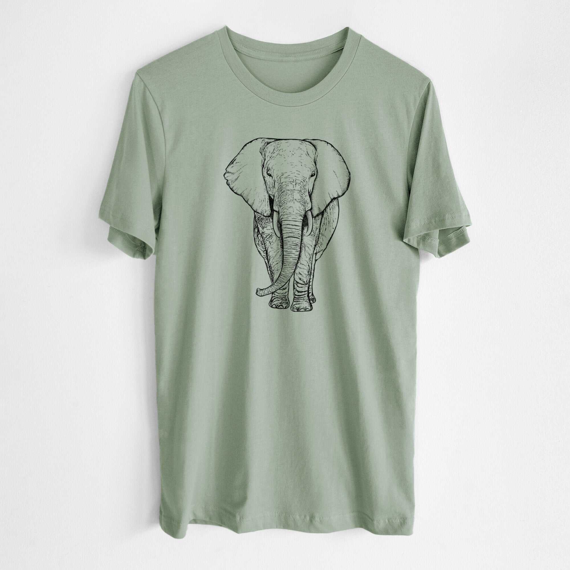 Loxodonta africana - African Elephant - Lightweight 100% Cotton Unisex Crewneck