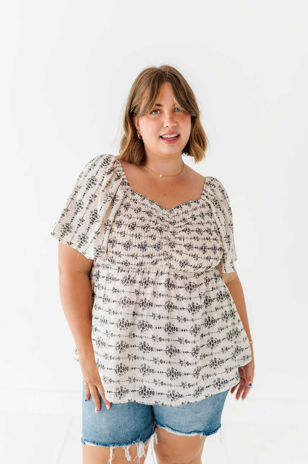 Vanessa Smocked Top