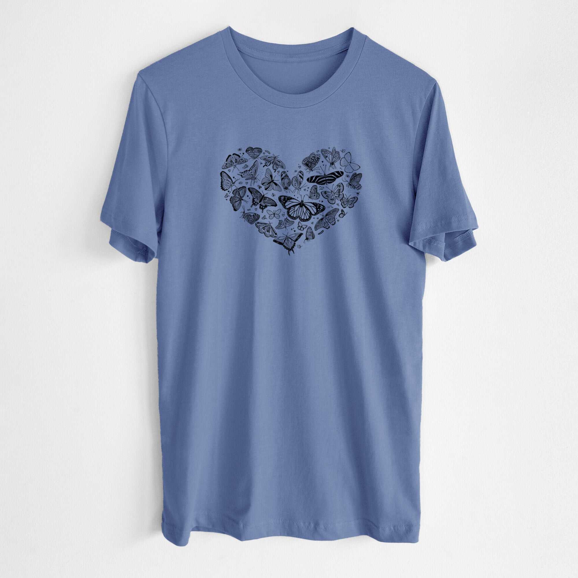Heart Full of Butterflies - Lightweight 100% Cotton Unisex Crewneck