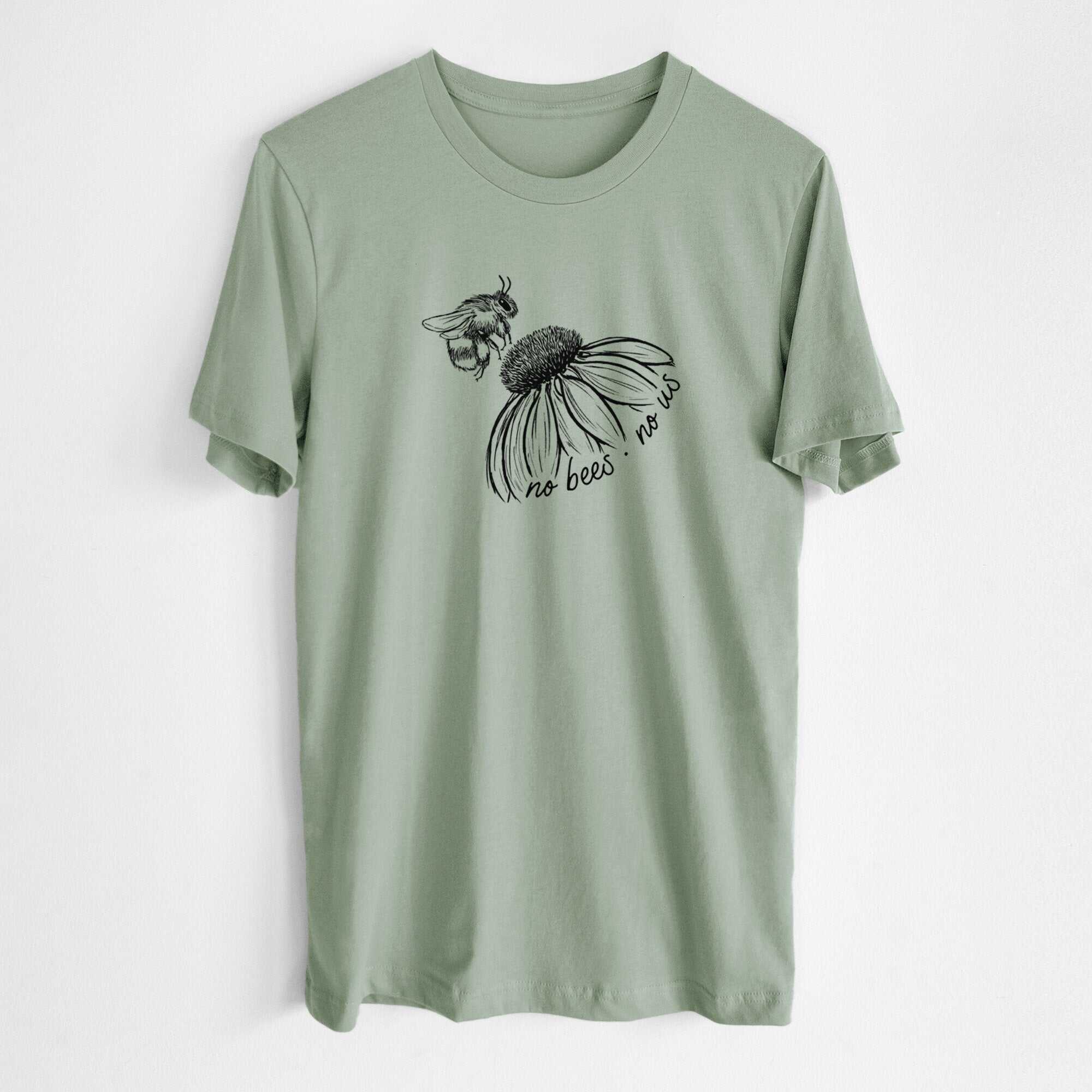 No Bees No Us - Lightweight 100% Cotton Unisex Crewneck
