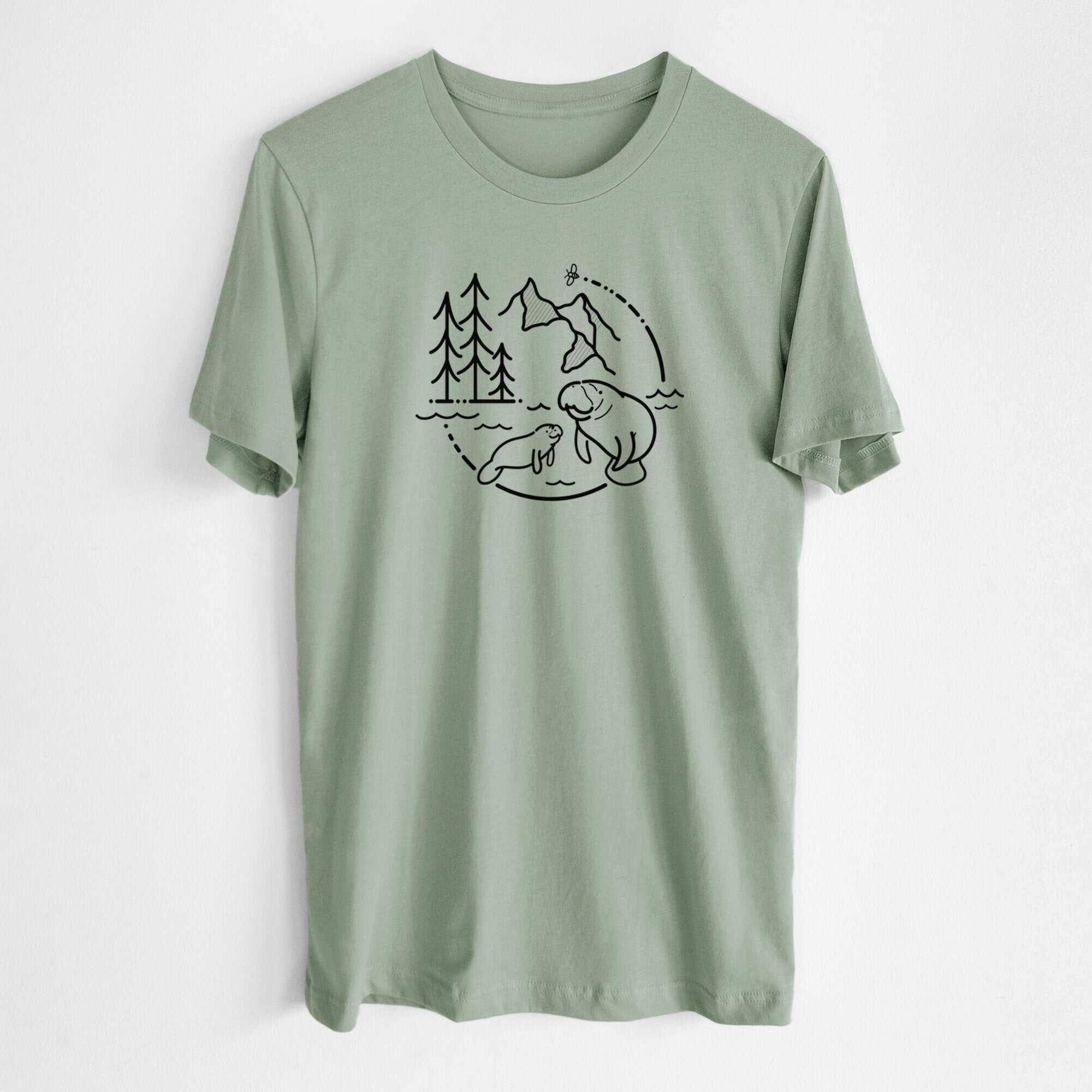 It's All Connected - Manatee - Lightweight 100% Cotton Unisex Crewneck