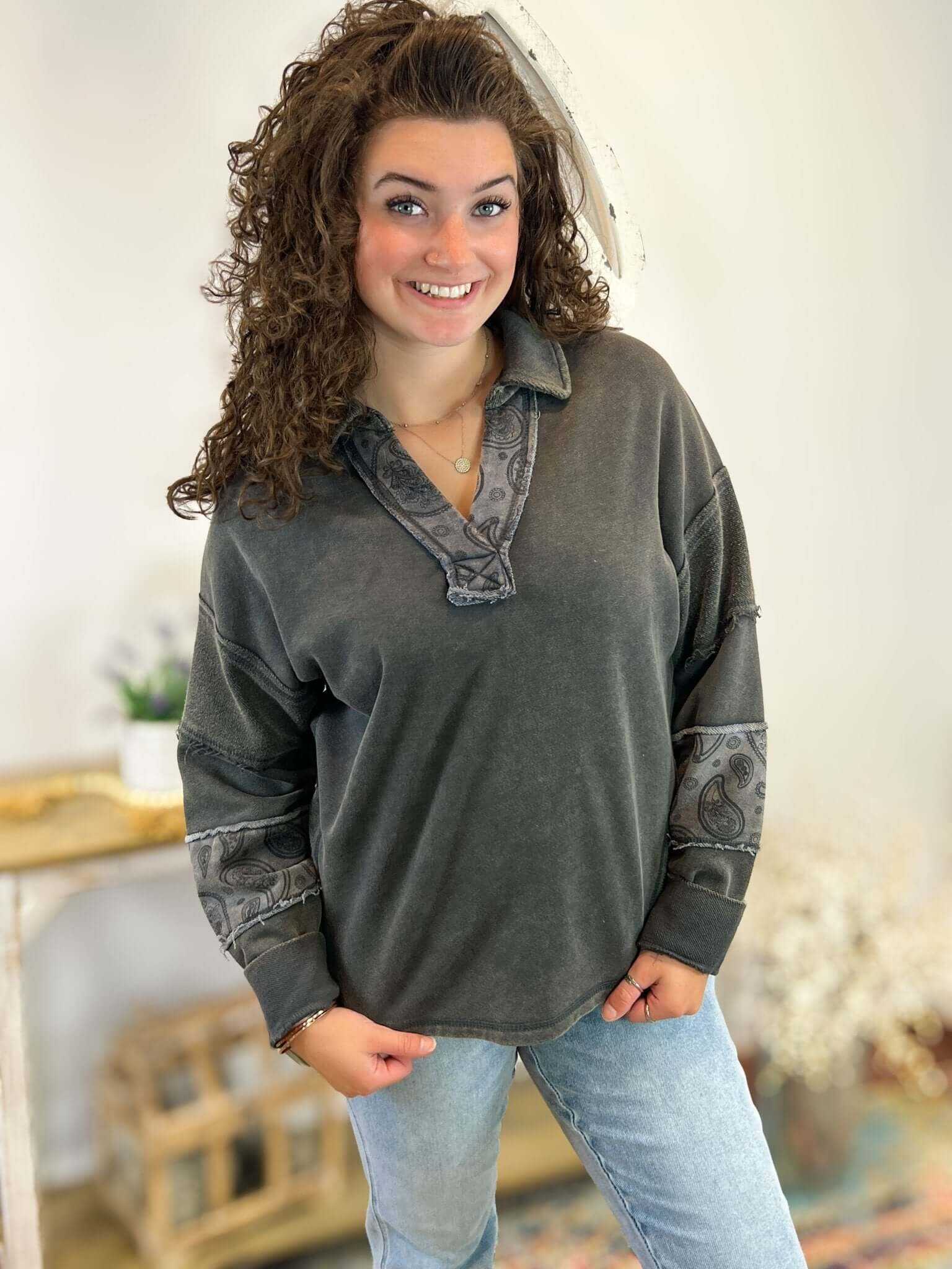 Twilight Mineral Wash Pullover Sweatshirt