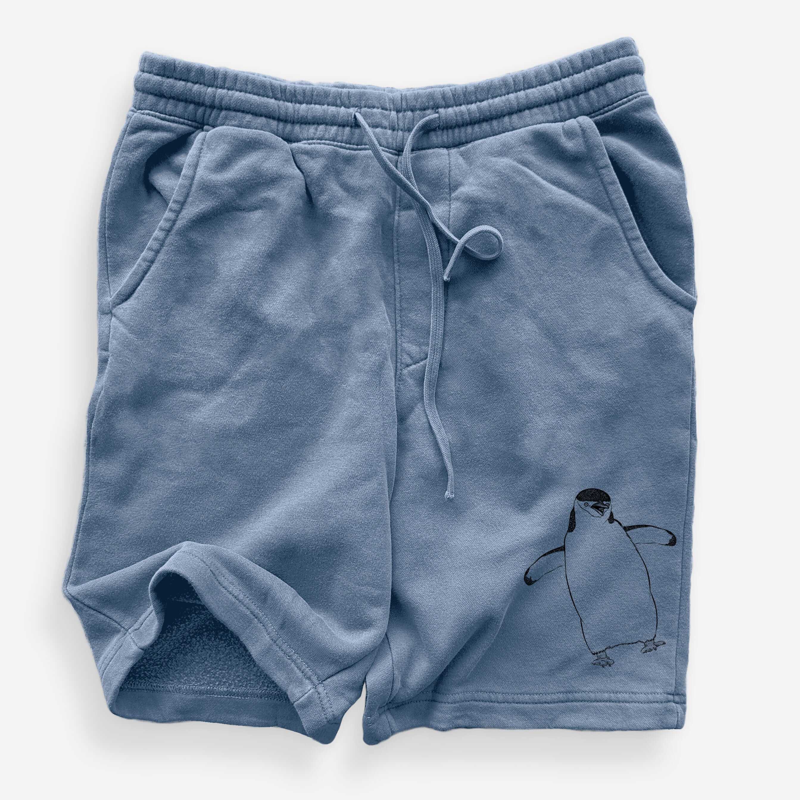Chinstrap Penguin - Pygoscelis antarcticus - Unisex Pigment Dyed Shorts
