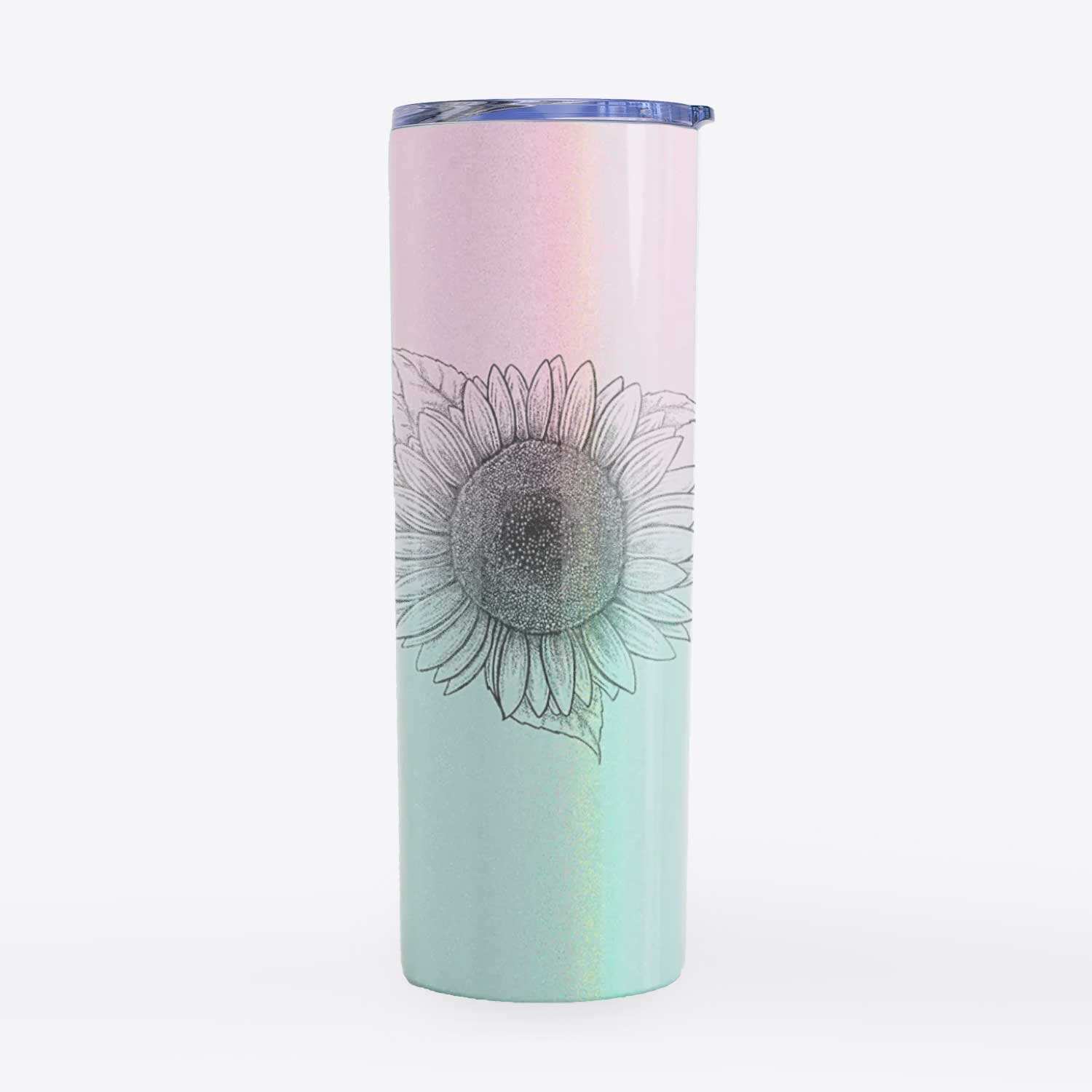 Lemon Queen Sunflower - Helianthus Annuus - 20oz Skinny Tumbler