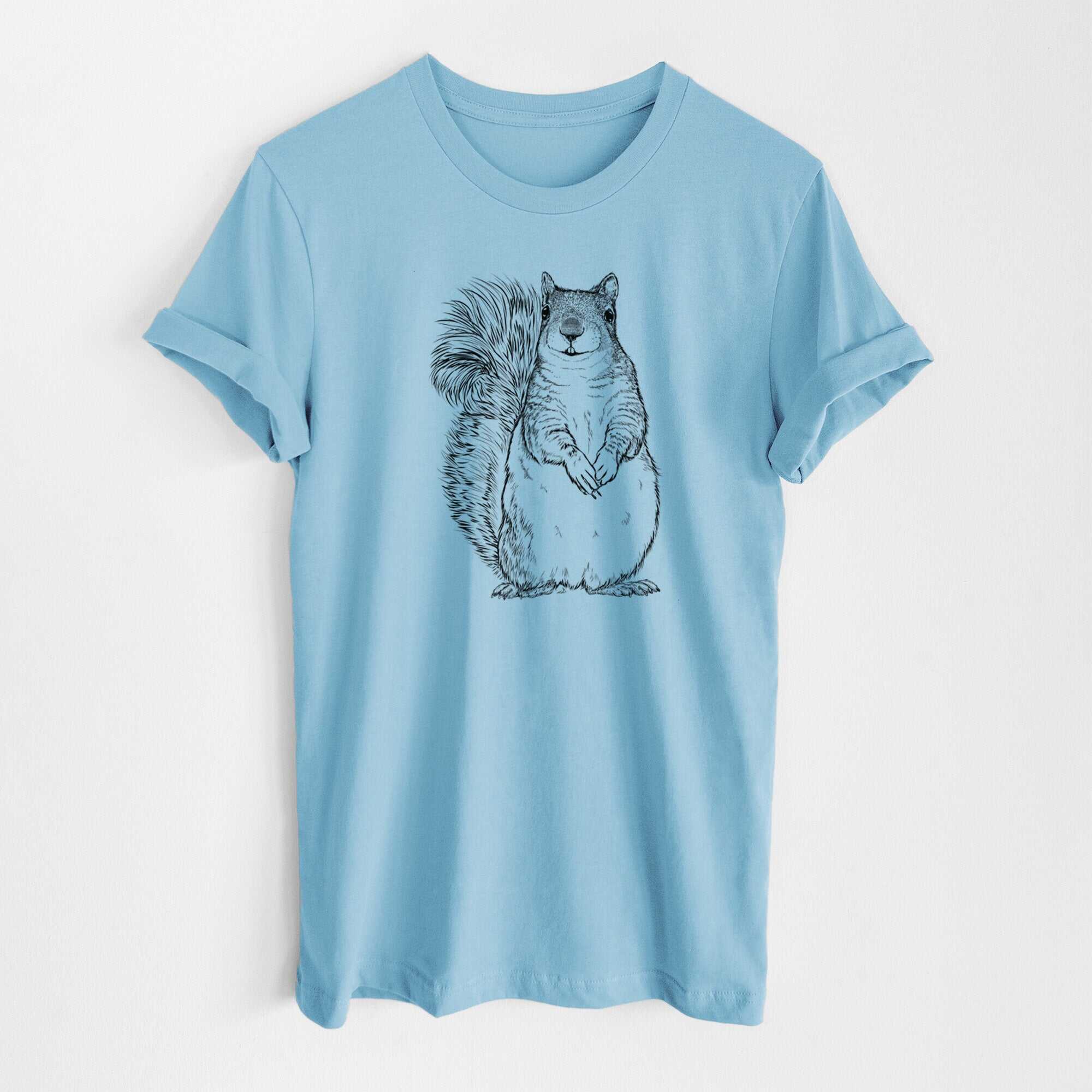 Western Grey Squirrel - Sciurus griseus - Lightweight 100% Cotton Unisex Crewneck