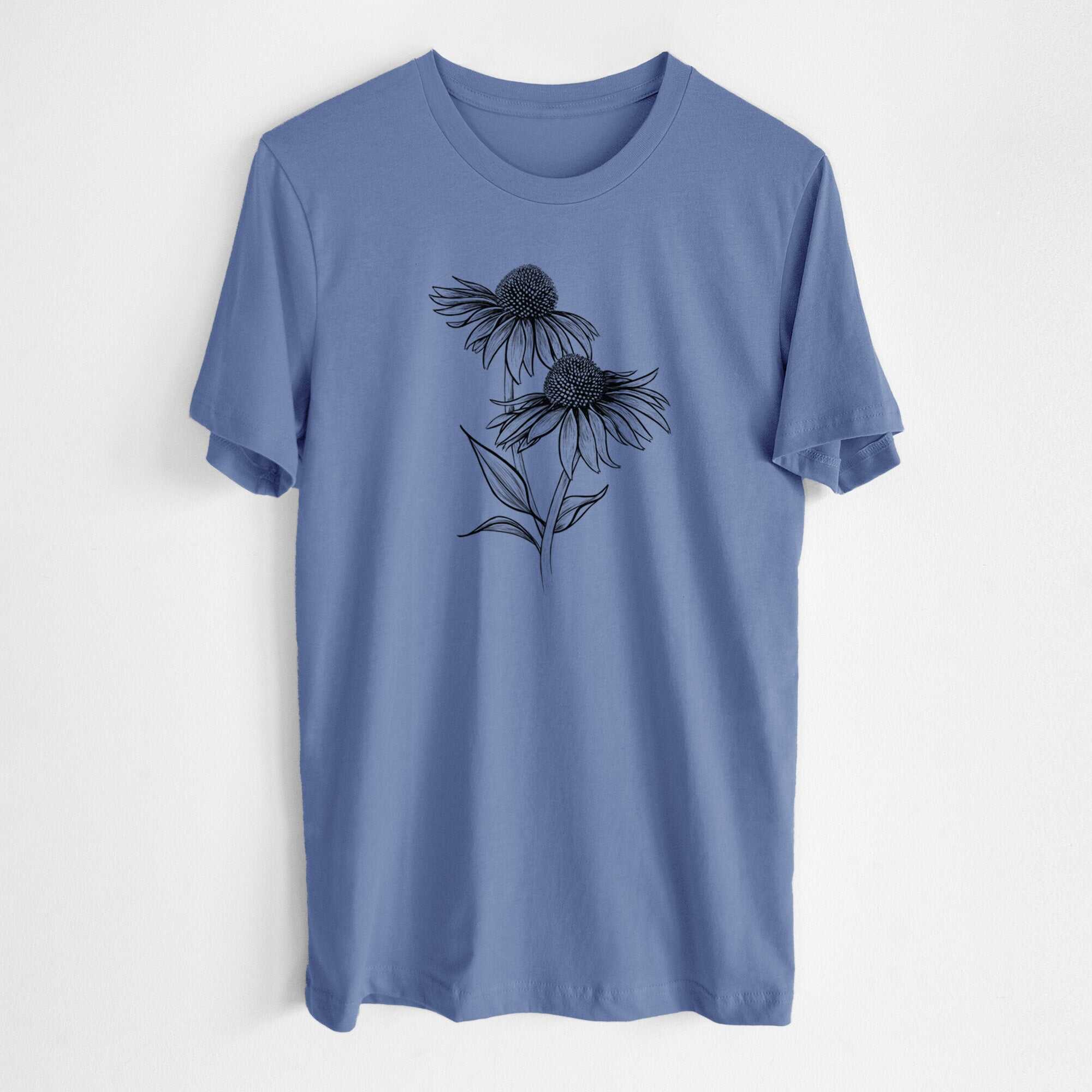 Coneflower - Echinacea purpurea - Lightweight 100% Cotton Unisex Crewneck