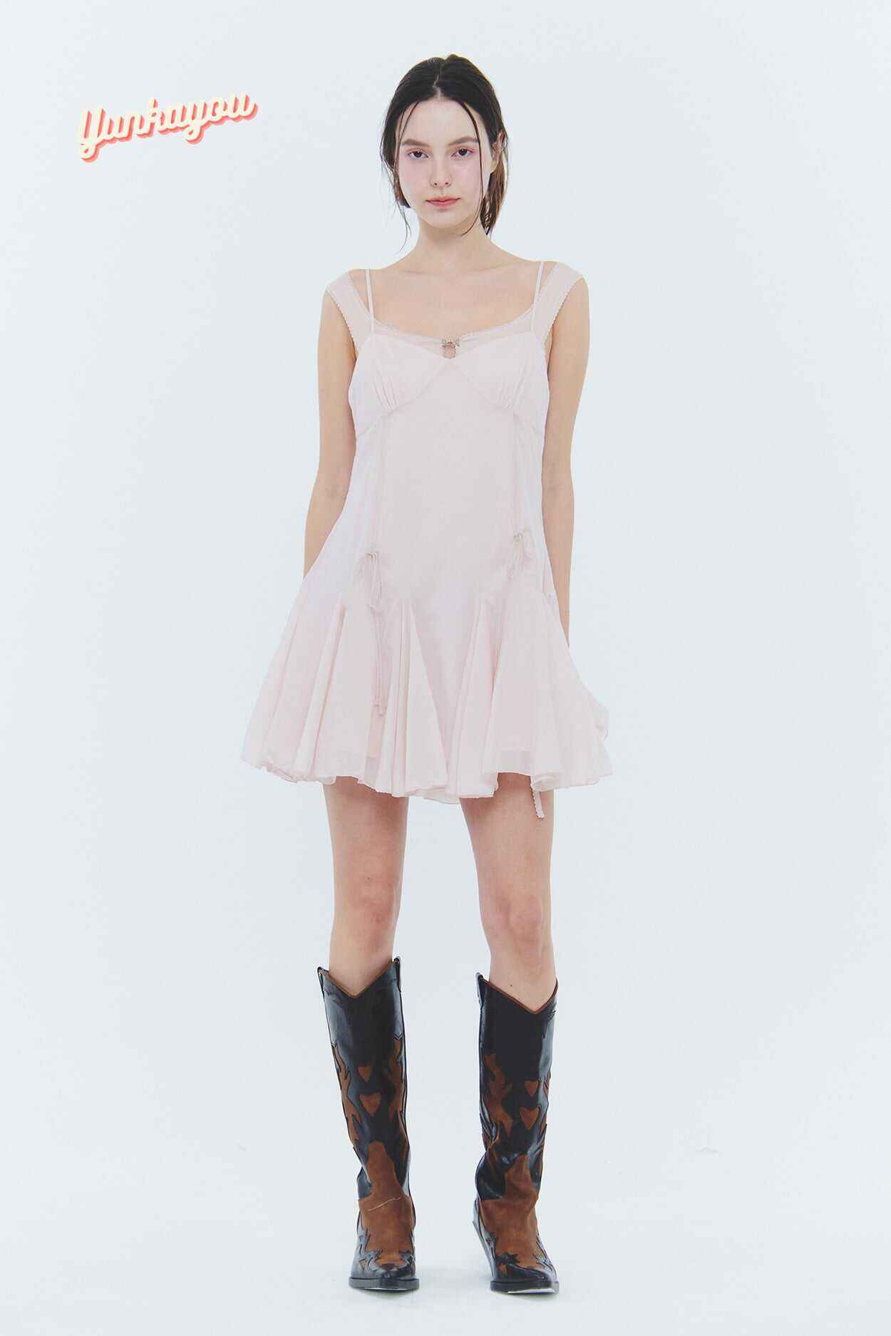 PAIN OR PLEASURE ARIEL LACE DRESS PINK