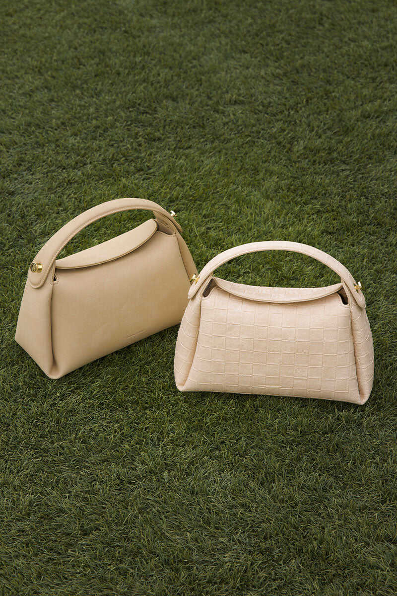 Milan 28 Waterproof Suede Top-handle Bag in Desert