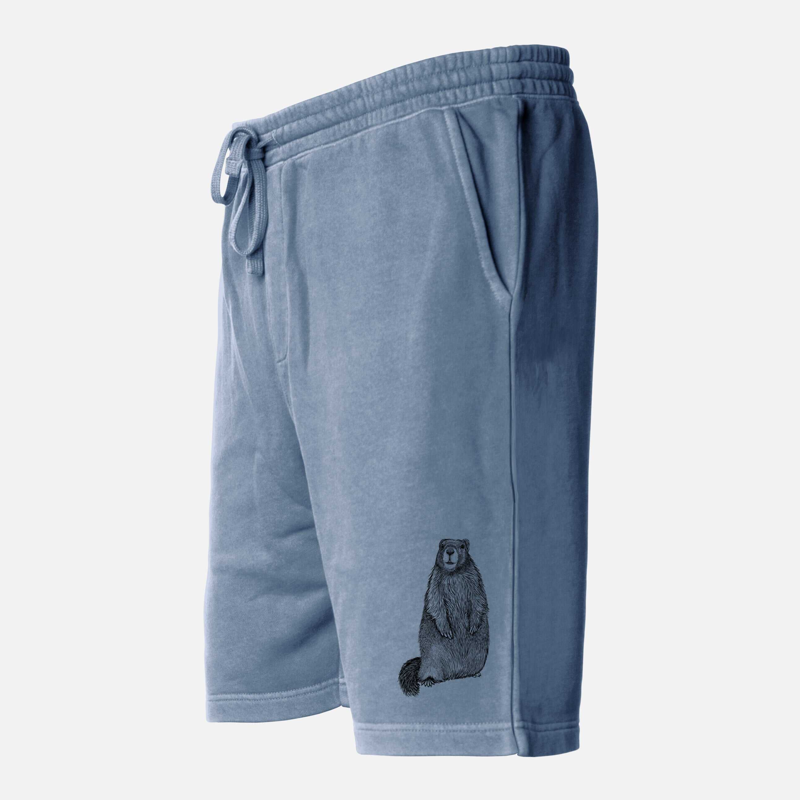 Yellow-bellied Marmot - Marmota flaviventris - Unisex Pigment Dyed Shorts
