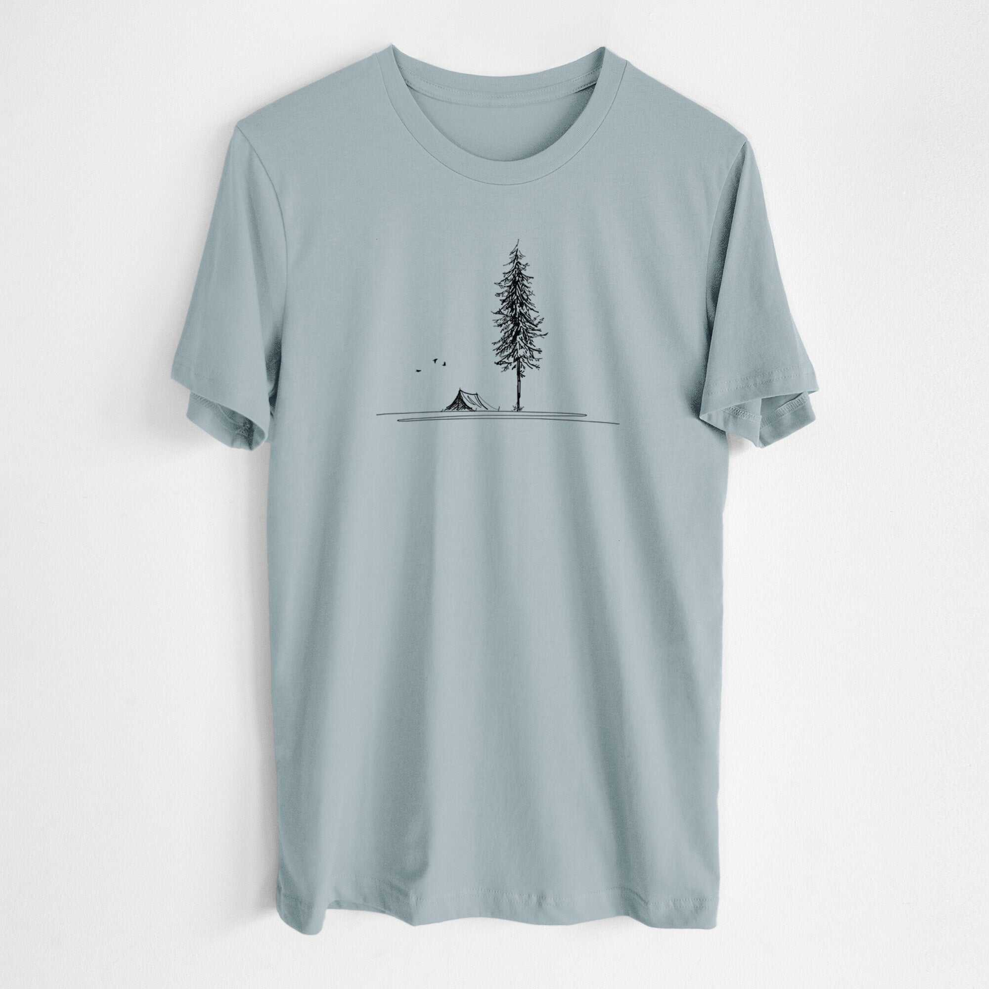 Pine Camp Vista - Lightweight 100% Cotton Unisex Crewneck