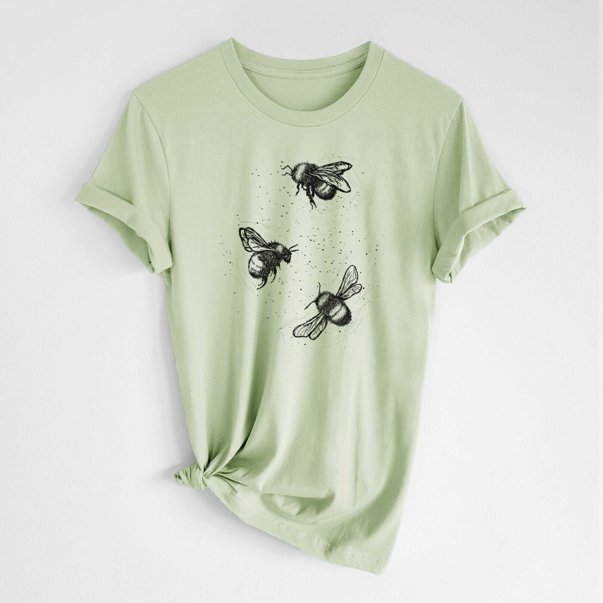 American Bumblebee Trio - Bombus Pensylvanicus - Lightweight 100% Cotton Unisex Crewneck
