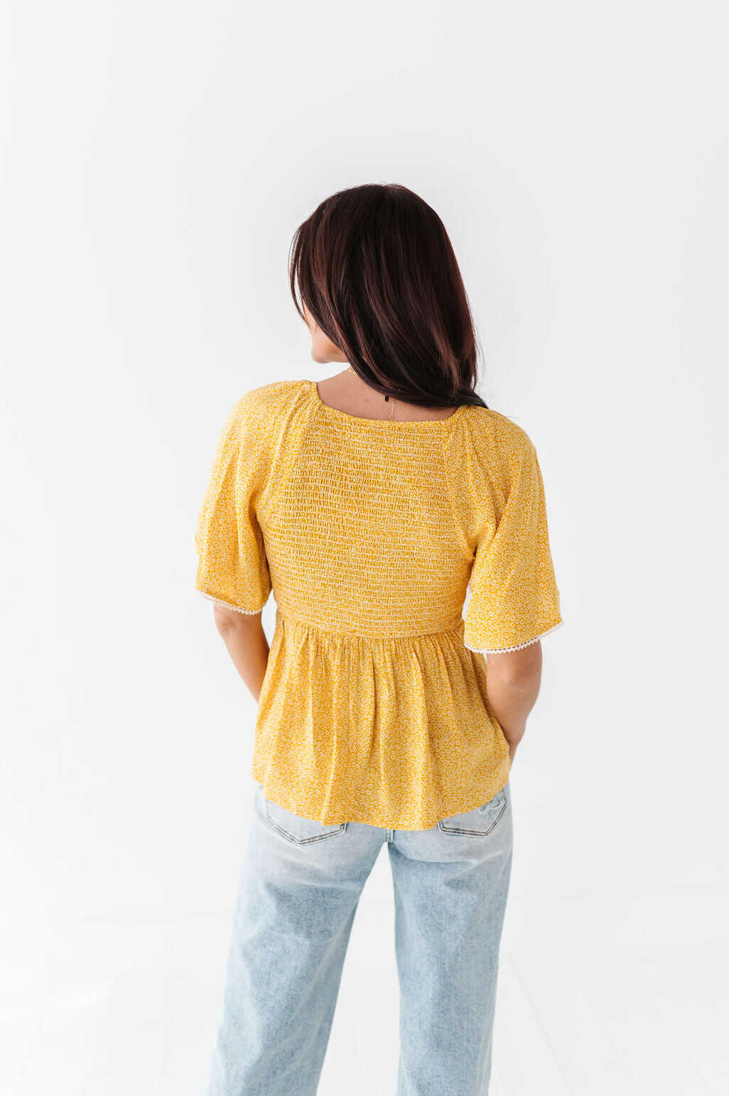 Sunny Peplum Top - Size M Left