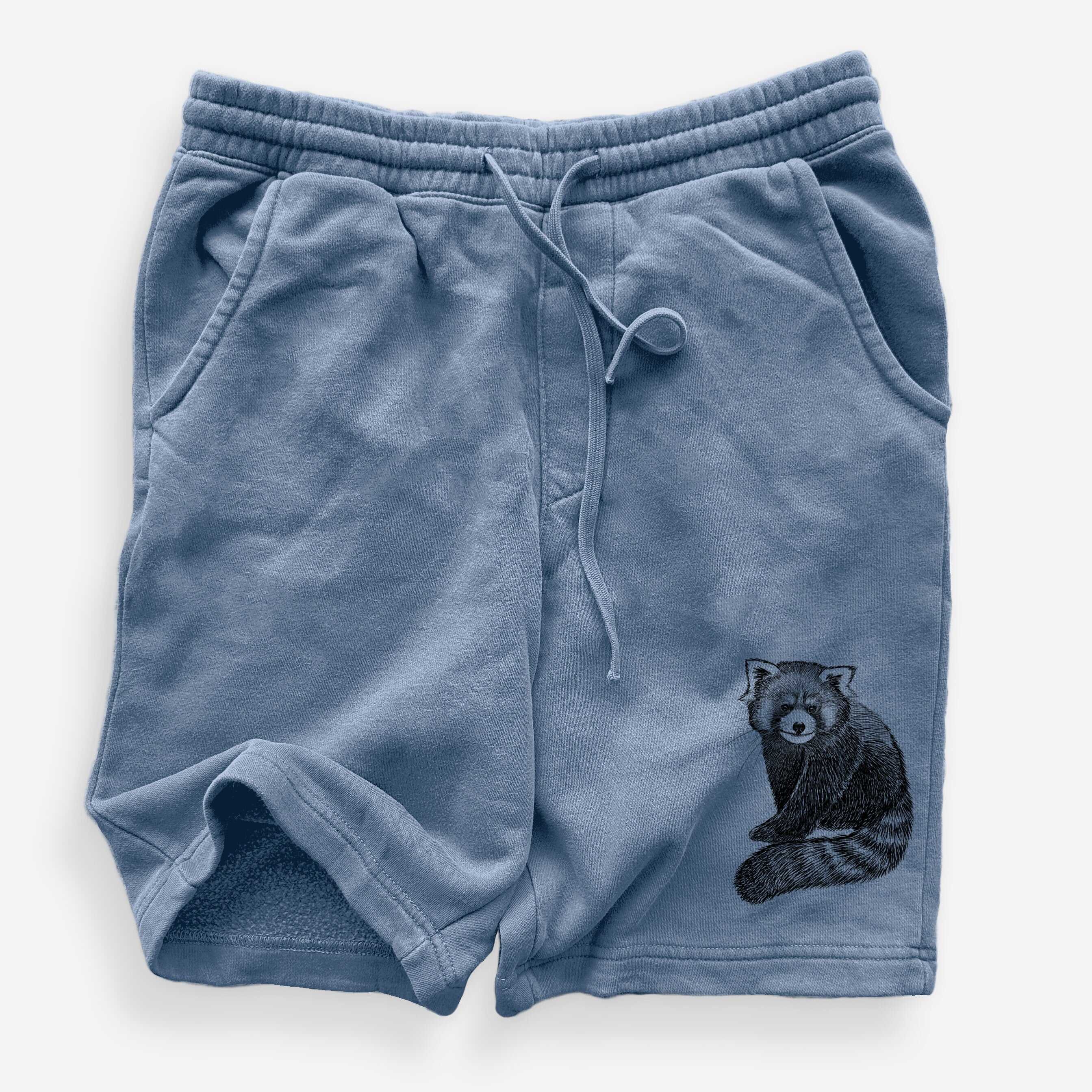 Red Panda - Ailurus fulgens styani - Unisex Pigment Dyed Shorts