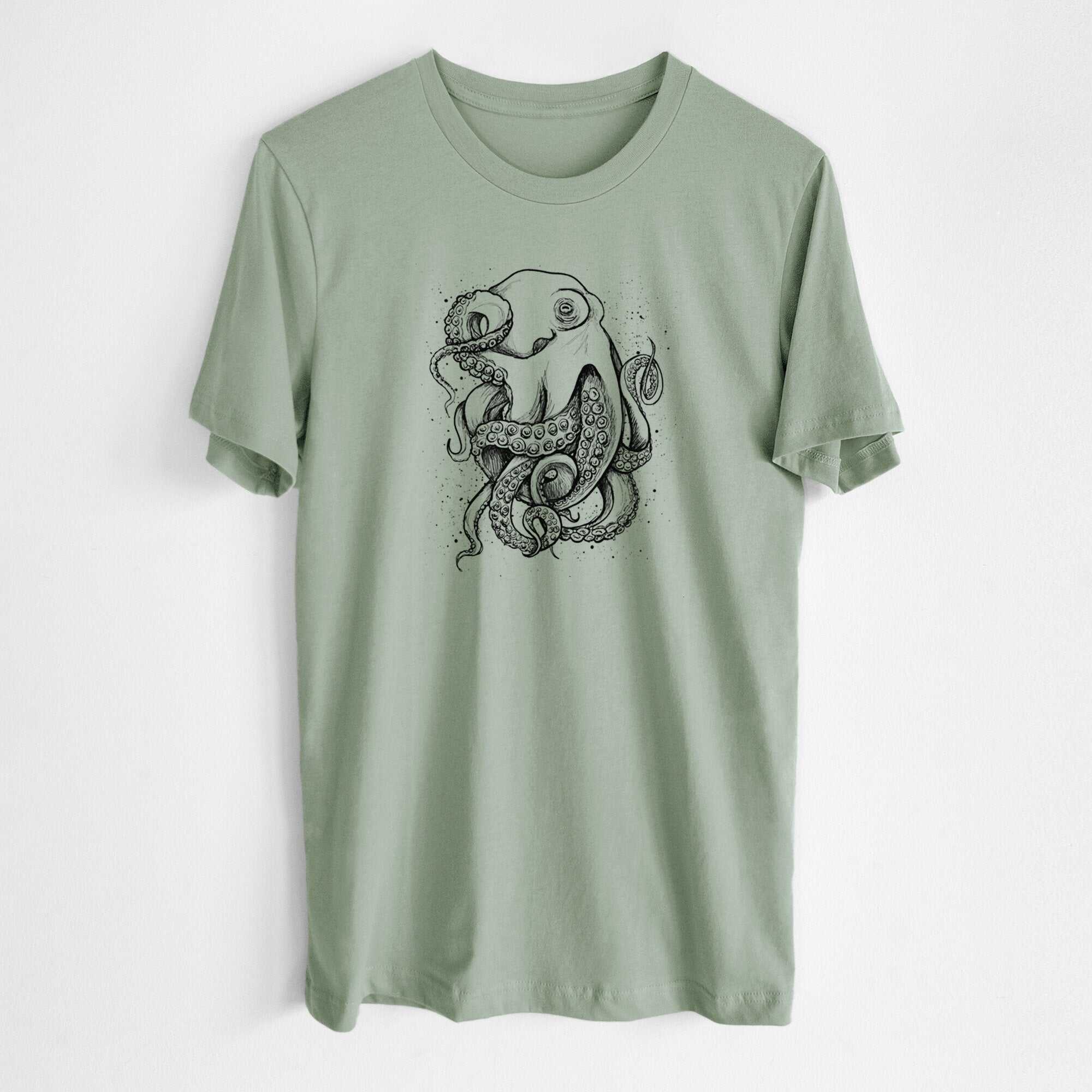 Octopus Vulgaris - Common Octopus - Lightweight 100% Cotton Unisex Crewneck