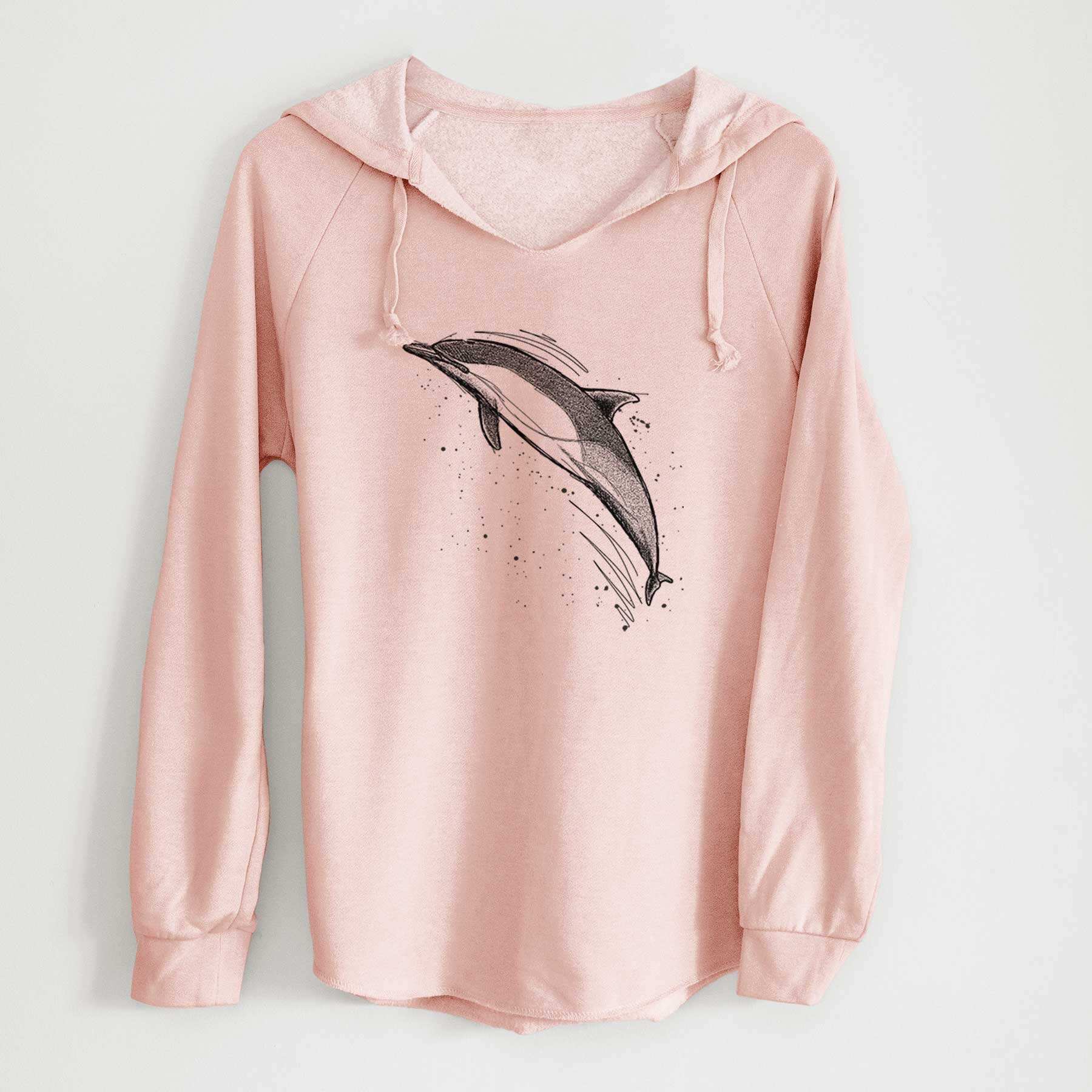 Short-Beaked Common Dolphin - Delphinus delphis - Cali Wave Hooded Sweatshirt