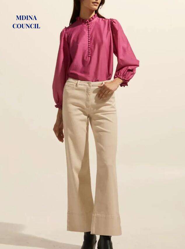 Context Magenta Silk Blend LS Top
