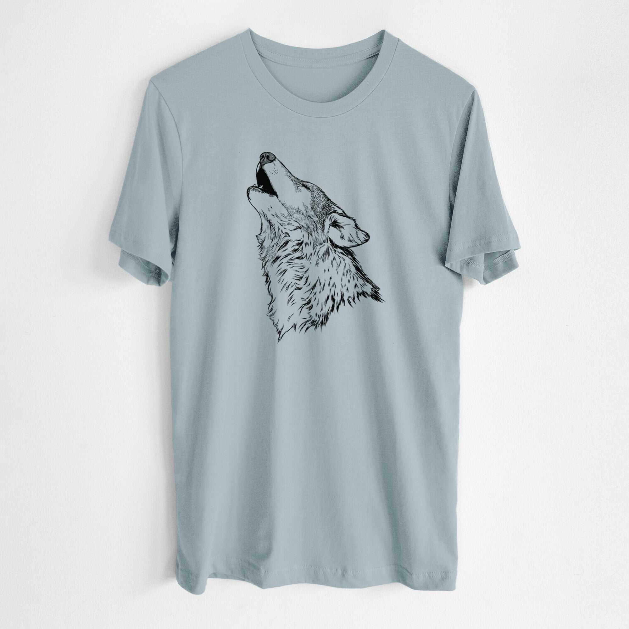 Canis lupus - Grey Wolf Howling - Lightweight 100% Cotton Unisex Crewneck