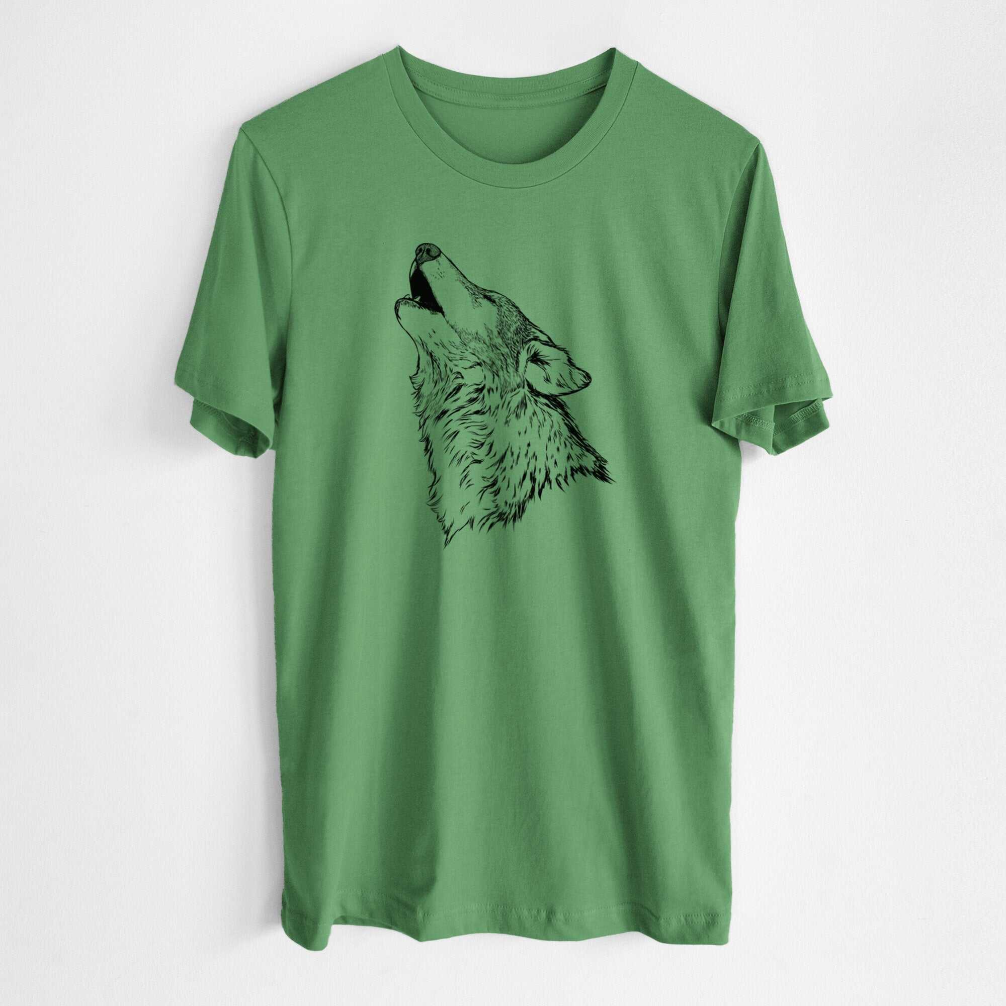 Canis lupus - Grey Wolf Howling - Lightweight 100% Cotton Unisex Crewneck
