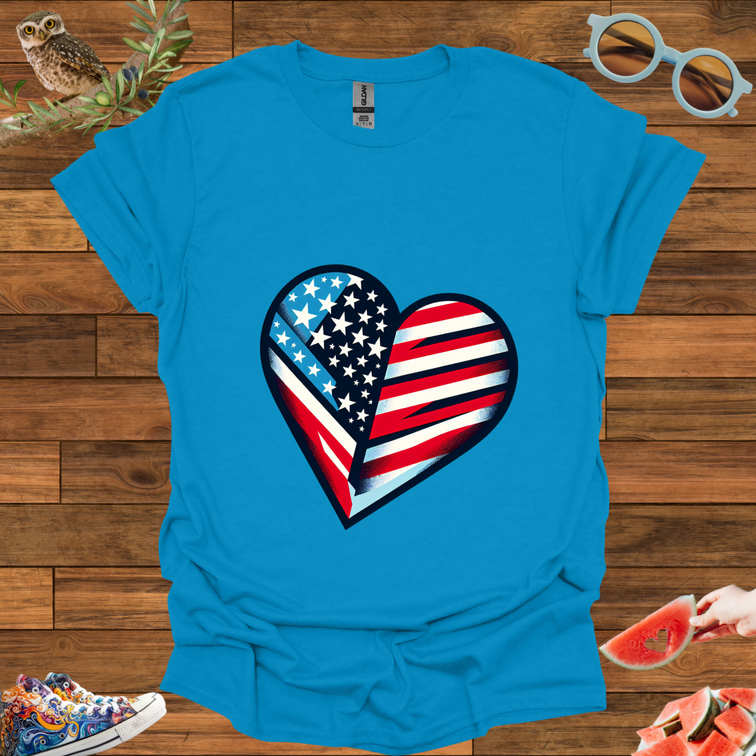 ZCKBDAmerican Heart T-Shirt