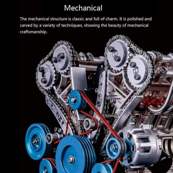 8-Cylinder Full Metal Car Engine Model🔥Buy 2 Free Shipping🔥
