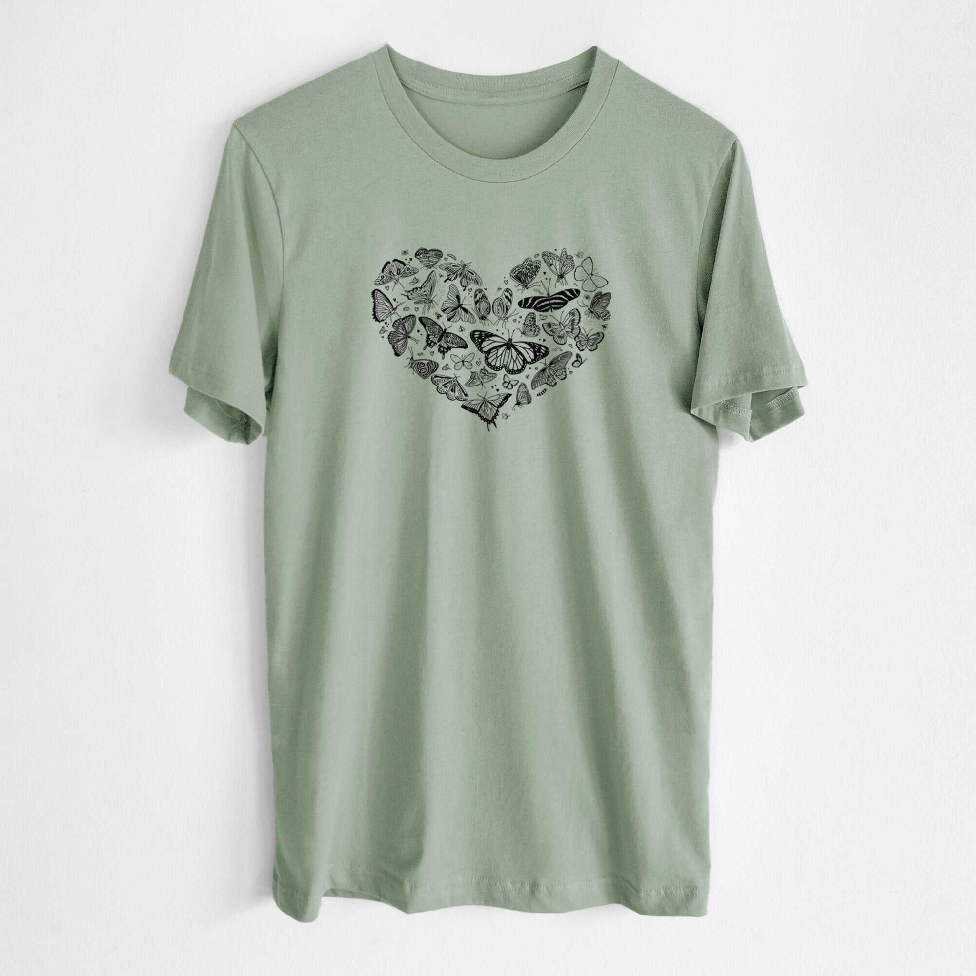 Heart Full of Butterflies - Lightweight 100% Cotton Unisex Crewneck