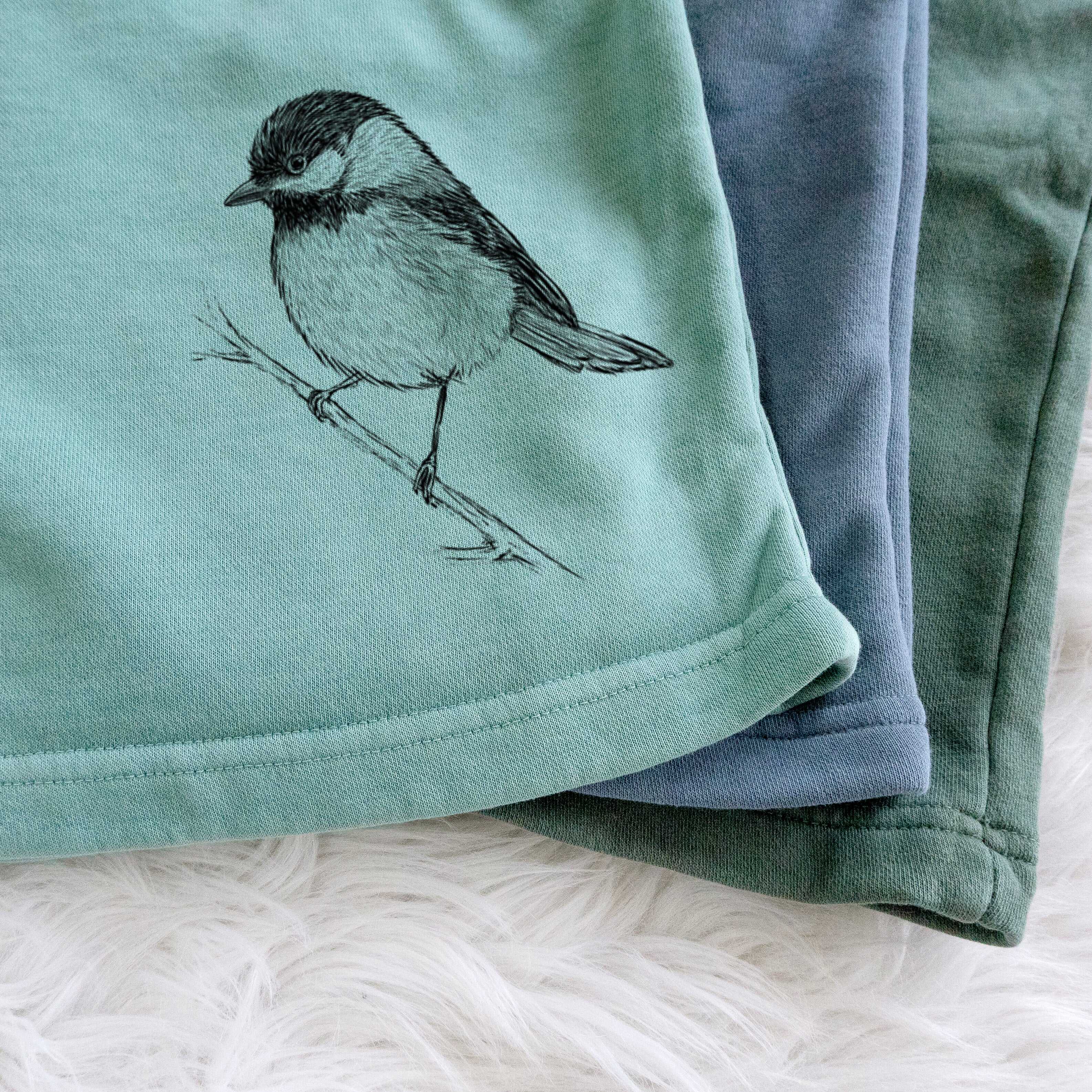 Black-capped Chickadee - Poecile atricapillus - Unisex Pigment Dyed Shorts