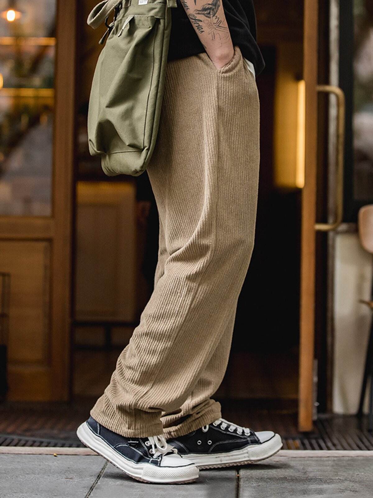 Elastic Waist Knit Sweatpants